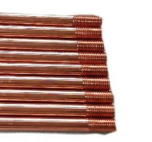 China Copper earth rods / Copper Bonded Ground Rod for double heads threaded for sale