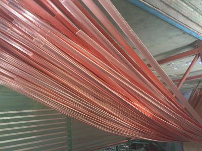 China High Conductivity Copper Flat Earthing Bar ,  Flat Copper Bus Bars for Earthing for sale