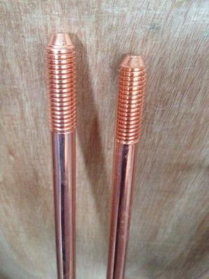 China Low - Resistance Copper clad steel lightning ground rod 5/8