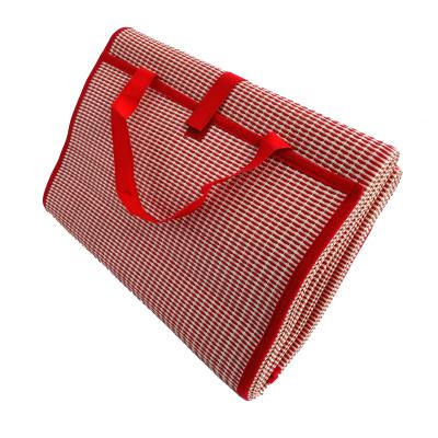 China Washable Stripe PP Woven Beach Mat for sale