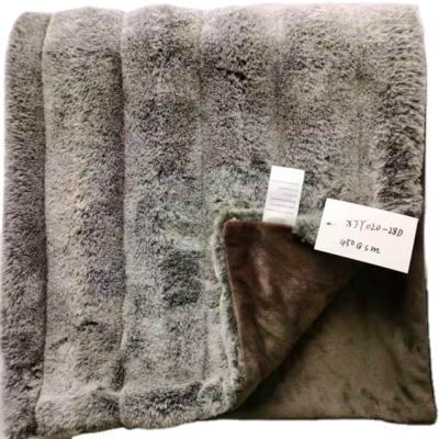 China Fire Retardant CERTIFICATE OEKOTEX-100 BSCI GRS FAUX FUR BLANKET for sale