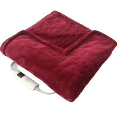 China Sherpa Soft Flannel Therapy Oekotex Plush Therapy Automatic Smart Electric Heated Blanket 3 Timer Temperatures Setting For Winter for sale