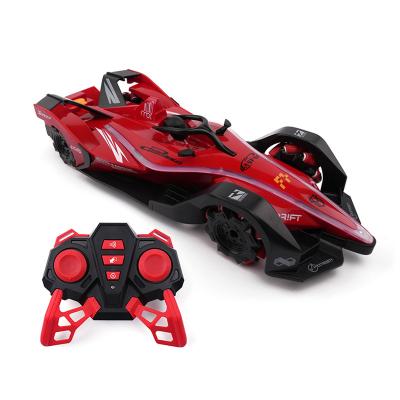 China Universal RC Model Formula Racing 2.4g Remote Control Stunt Car With Light Jet for sale