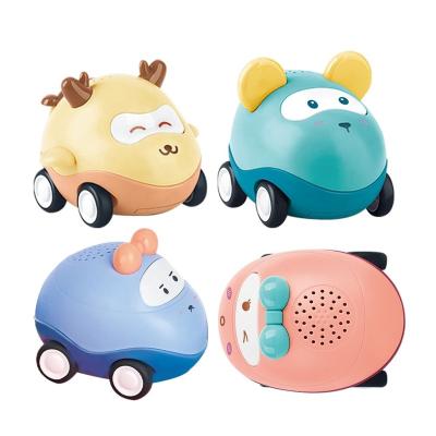 China Toy Portable Storage Bag Baby Mini Sound Light Cartoon Inertia Friction Game Educational Cars With Play Mat for sale