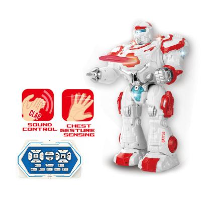 China Battery Operated Toy Multi Functions Remote Control Robot Rocket Launching Sounds Light Programming Function for sale