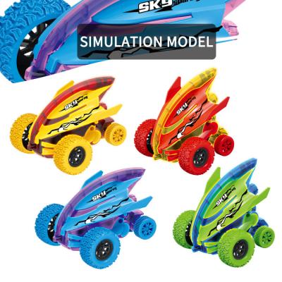 China Toy Cheap Friction Powered Car Friction Toys With 360 Degree Luminous Ride Shockproof Inertia Cars Toys For Children for sale