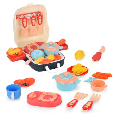 China Plastic Kid Kitchen Play Set Bag Plastic Baking Toys Pretend Play Kids Play for sale