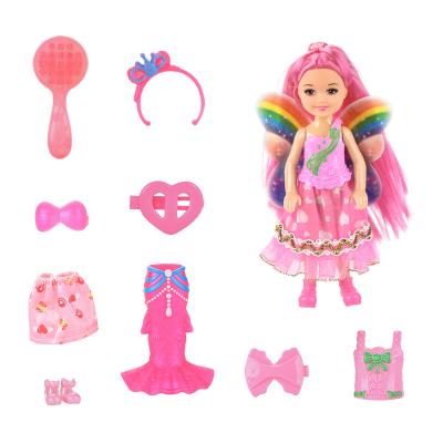 China Mini Costume Play Fashion Angel Doll Lovely Little Angel Doll Toy For Girls for sale