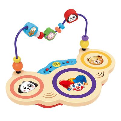 China Children's Plastic Bead Maze 2022 New Educational Toys First Pat Drum Baby For Sale Musical Educational for sale