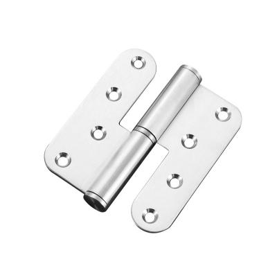 China Customized Traditional Two Leaf Flag Hinge Pull Out Stainless Steel Detachable Plug Hinges Apart 4 Inch For Wood Door for sale