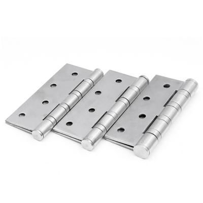 China Factory Wholesale Traditional Fire Rated 4 Inch SS Hinges 4 Ball Bearing Stainless Steel Wood Door Window Hinge 201 for sale