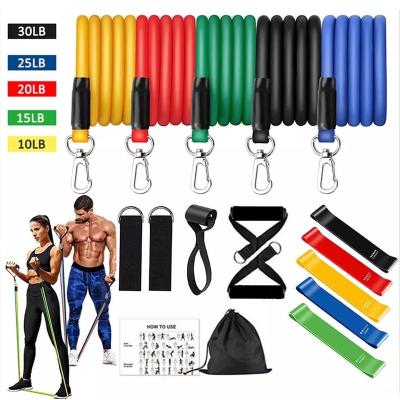 China String Chest Promoter 16Pcs/Set Latex Resistance Adjustment Training Exercise Yoga Rubber Tubes Pull Rope Expander Elastic Bands Fitness Rubber Equipment for sale