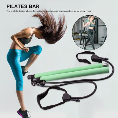 China Home Gym Full Body Workout Bar Kit Pull Rope Stick Fitness Pilates Reformer Yoga Pedal Test Program Exercise Resistance Band for sale