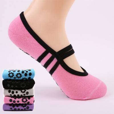 China Large Size Women Breathable Yoga Non Slip Pilates Fitness Ballet Dance Breathable Cotton Sports Slips Slippers for sale