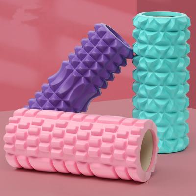 China Myofascial Version Roller 33/45CM Massage For Fitness Yoga Column Gym Workout Roll Exercise Block Myofascial Version Foam Roller Back Soft Body for sale