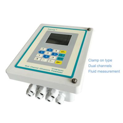 China 0.5% accuracy dual channel clamp on ultrasonic flowmeter for water supply for sale