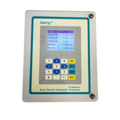 China 0.5% accuracy dual channel clamp on ultrasonic flowmeter 0.01-15m/s bidirectional à venda