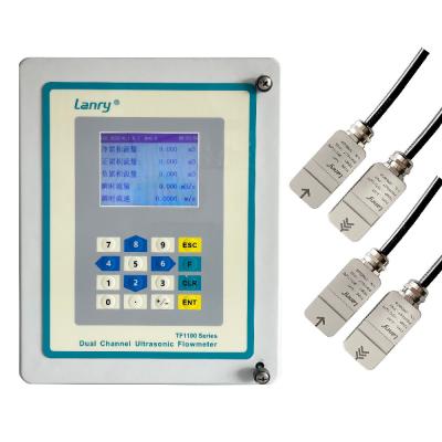 China TF1100-DC Dual Channels Clamp On Ultrasonic Flow Meters With 0.5% Accuracy zu verkaufen