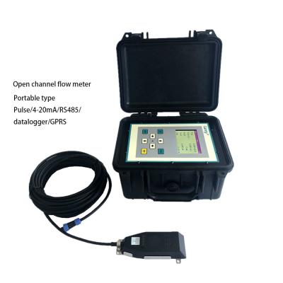 China data logger area velocity open channel ultrasonic flow meter doppler effect for sale