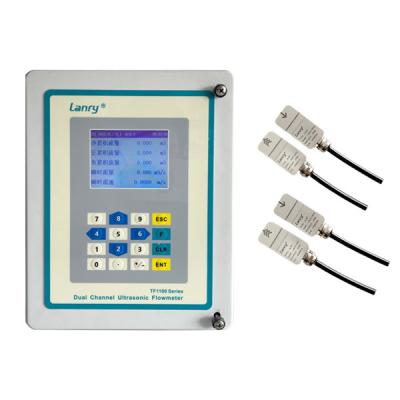 China Clamp On Dual Channel Ultrasonic Flowmeter transit-Time Flow Meter Water à venda