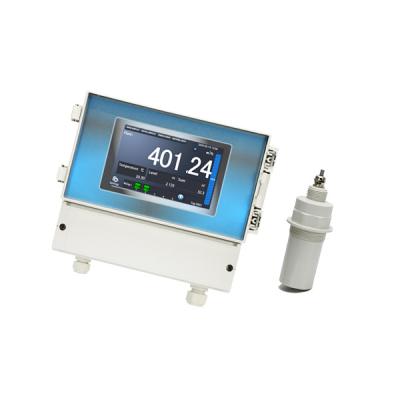 China new product color screen display data logger relay open channel flow meter for parshall flume for sale