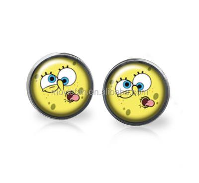 China ALLOY Spongebob inspired game is on earrings post photo earrings stud glass post for sale