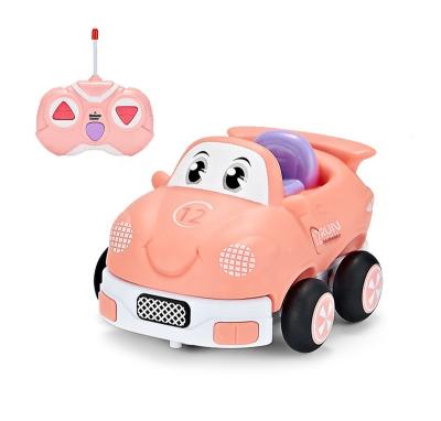 China RC Model Children's Cartoon Radio Light Car Crash Vinyl Electric Remote Control Heavy Duty Mini Car Toy Boy for sale