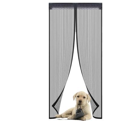 China Hands Free Polyester Hands Free Magnetic Screen Door Keeps Mosquito Insect Out And Fresh Air for sale