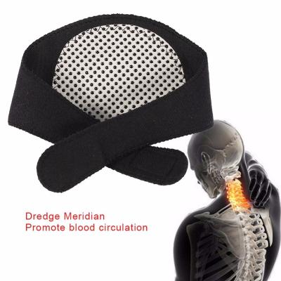 China Adjustable Breathable Self-Heating Healthy Magnetic Therapy Pain Relief Thermal Heating Neck Set Brace Support Strap for sale