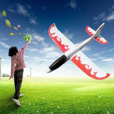 China Outdoor Sport Game Customized Childhood Foam Air Plane Hand Throw Glider DIY Happy Flying For Kids Imagination for sale