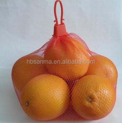 China Hot Sale Vegetable PE Drawstring Mesh Bag For Fruit Potato Onion Garlic for sale