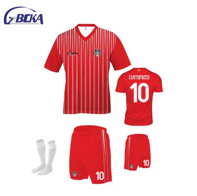 China Cheap Breathable Tank Tops Shirt Thailand Uniforms Set Kits Shirts Kit Jersey Football Uniform To Wear Custom Football Tank Top for sale