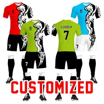 China Guangzhou Breathable Custom Sublimation Printing New Model Club Soccer Football Jersey for sale