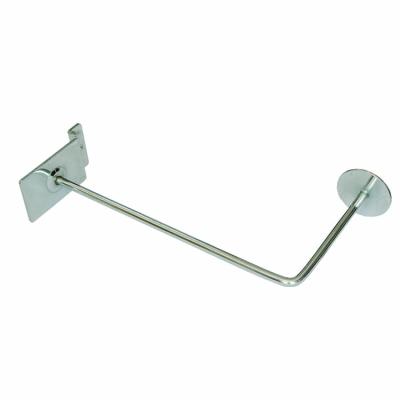 China Fit to slatwall chrome display supermarket hanging slatwall hangs slat wall brackets for hats display for sale