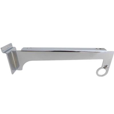 China Heavy Duty Decorative Glass Metal Chrome Slatwall Shelf Bracket Bracket for sale