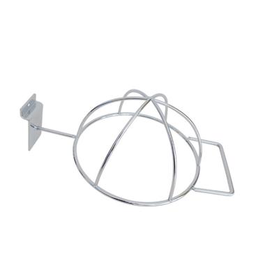 China Light Duty Ball Hook 6mm Wire Diameter Metal Chrome Ball Display Rack For Slatwall for sale