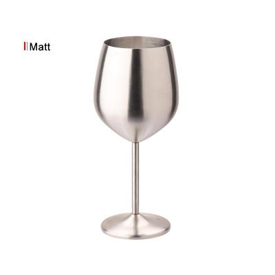 China Minimalist 304 Stainless Steel Red Wine Plating Heavy Duty Cup 500ml Large Capacity Colored Glass Drum Single Layer Tall Glass Mug for sale