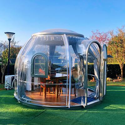 China Modern outdoor geopress glamping tent makers with bathroom hotel outdoor dome glamping dome see clearly through the dome tent for sale