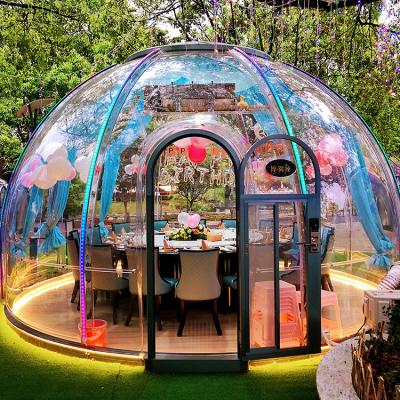 China Modern luxury bubble dome pc see through outdoor plastic glamping dome tent camping tent manufacturers for sale for sale