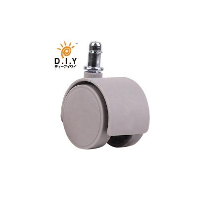 China Modern 40MM Nylon+Iron Furniture Caster Wheel With Plate for sale