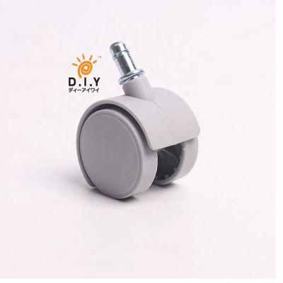 China Modern White Nylon Swivel Furniture Casters White Color Office Chair Caster Wheel for sale