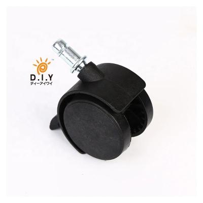 China Modern 40MM Nylon+Iron Furniture Caster Wheel With Plate for sale