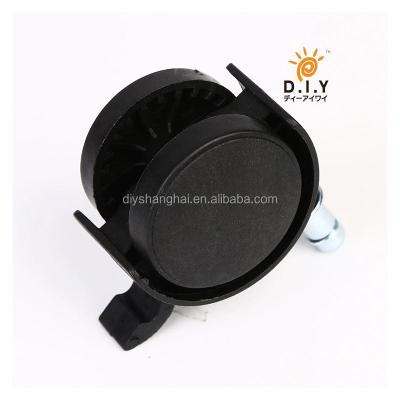 China Modern 40MM Nylon+Iron Furniture Caster Wheel With Plate for sale