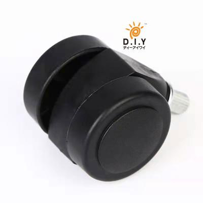 China Modern 40MM Nylon+Iron Furniture Caster Wheel With Plate for sale