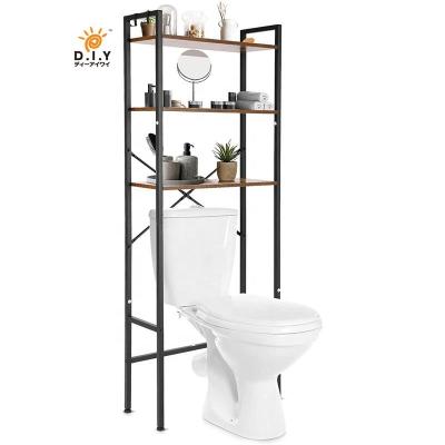 China Modern Space Saving D.I.Y Wholesale Multifunction Toilet Corner Convertible Shelf Rack 3 Layers Bathroom Storage Shelf Rack D31 for sale