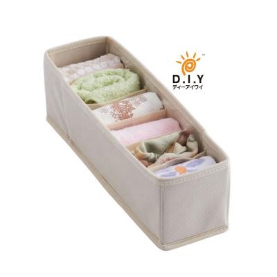 China Eco-friendly Foldable Organizer For Dresser Drawers Drawer Socks Briefs Storage Organizer Underwear Bra Cloth Storage Box for sale