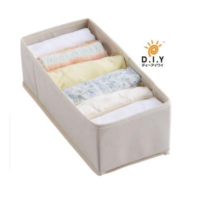 China Stackable Foldable Storage Box Divider Drawer Closet Eco-Friendly Space-Saving Fabric Jeans Clothes Shirt Pants Organizer Closet Organizer for sale