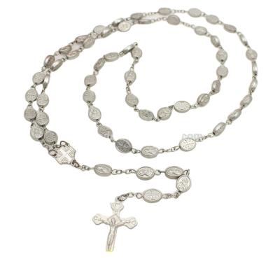 China Religious oval shape metal beads rosary for sale