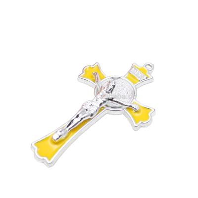 China Plastic St Benedict Crucifix Crosses from Europe for Rosaries for sale