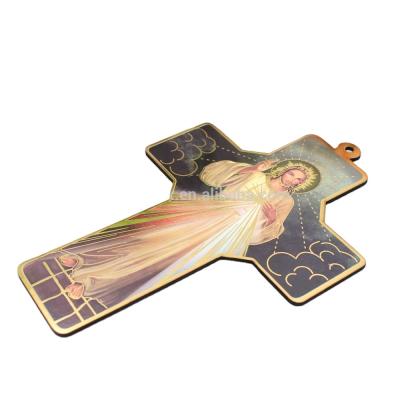 China Divine Mercy Wooden MDF Cross of Europe for sale